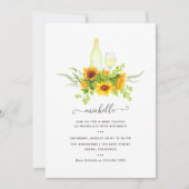 ひまわりワインテイスティングバースデーパーティーへの招待 招待状 (正面)