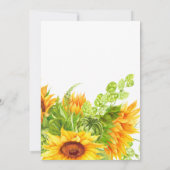 ひまわりワインテイスティングバースデーパーティーへの招待 招待状 (裏面)