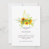 ひまわりワインテイスティングバースデーパーティー 招待状 (正面)