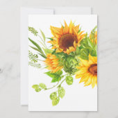 ひまわりワインテイスティングバースデーパーティー 招待状 (裏面)