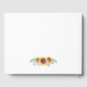 ひまわりヴィンテージウォーター結婚カラーズゲストブック ゲストブック (裏面)