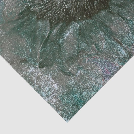 ひまわりヴィンテージグリーングランジテクスチャの切り離し 薄葉紙 (詳細)