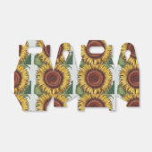 ひまわりヴィンテージダマスクフラワーアート フェイバーボックス (折り畳みなし)