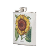 ひまわりヴィンテージダマスクフラワーアート フラスク (左)