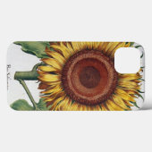 ひまわりヴィンテージダマスクフラワーアート Case-Mate iPhoneケース (裏面 (横))