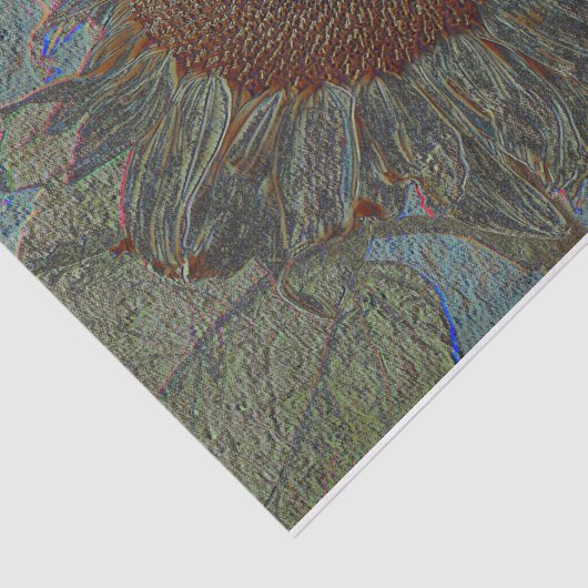 ひまわりヴィンテージメタリック金ゴールドブルーデクページ 薄葉紙 (詳細)