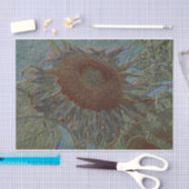 ひまわりヴィンテージメタリック金ゴールドブルーデクページ 薄葉紙 (クラフト)