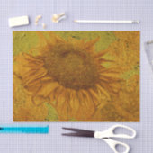 ひまわりヴィンテージ金ゴールド黄色のテクスチャの分離 薄葉紙 (クラフト)