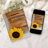 ひまわりヴェイルカントリーウェディングリハーサルディナー 招待状