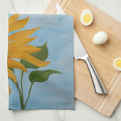 ひまわり一輪 – キッチンタオル (四つ折り)