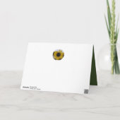 ひまわり万華鏡のように千変万化するパターングリーンマザーズのデイカード シーズンカード (裏面)