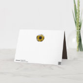 ひまわり万華鏡のように千変万化するパターンブラウンマザーズのデイカード シーズンカード (裏面)