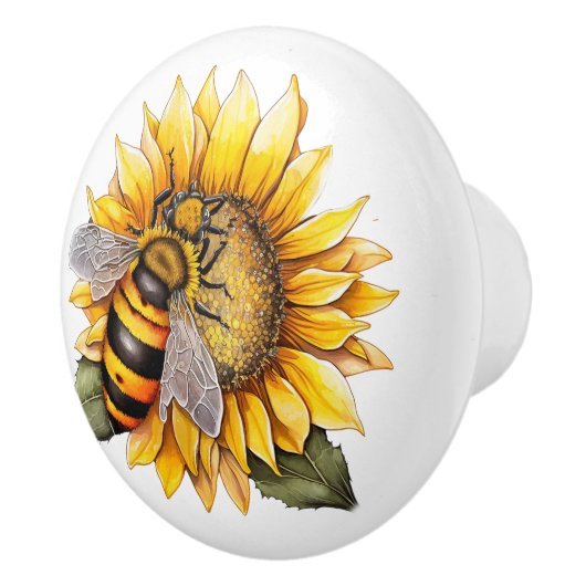 ひまわり上にある セラミックノブ (右)