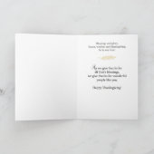 ひまわり与えに感謝感謝していする カード (内部)