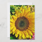 ひまわり与え感謝祭招待状 招待状 (裏面)