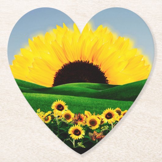 ひまわり丘 ペーパーコースター (正面)
