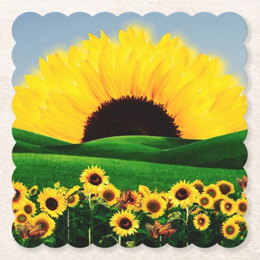 ひまわり丘 ペーパーコースター (正面)