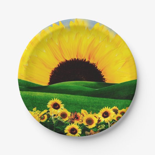 ひまわり丘 ペーパープレート (正面)
