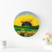 ひまわり丘 ラージ壁時計 (ホーム)