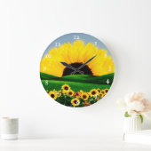 ひまわり丘 ラージ壁時計 (ホーム)