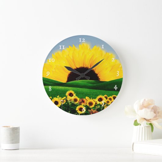 ひまわり丘 ラージ壁時計 (ホーム)