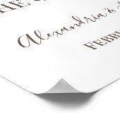 ひまわり両側のサインを結婚選ぶ ポスター (角)