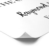 ひまわり両側のサインを結婚選ぶ ポスター (角)