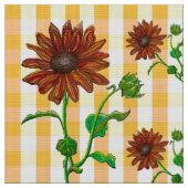 ひまわり丸 ファブリック (クローズアップ)