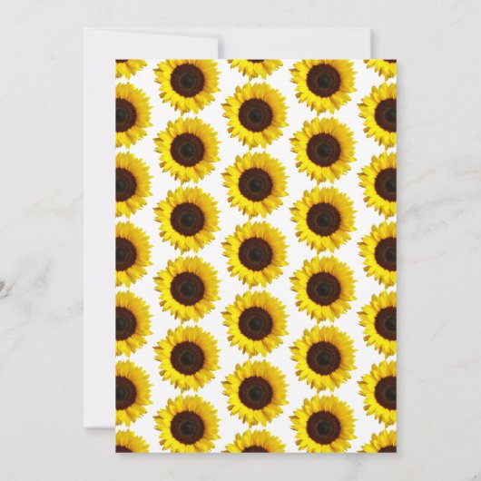 ひまわり二回目の誕生日 招待状 (裏面)