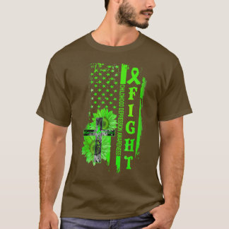 ひまわり交差小児期うつ病認識度 Tシャツ