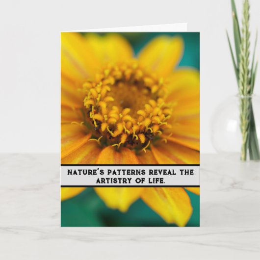 ひまわり交響曲 – 自然の芸術作品 サンキューカード (正面)