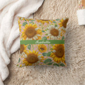 ひまわり人気があるビューティフルコレクション クッション (ブランケット)