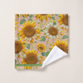 ひまわり人気があるビューティフルコレクション バスタオルセット (ウォッシュタオル)