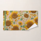 ひまわり人気があるビューティフルコレクション バスタオルセット (ハンドタオル)