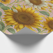 ひまわり人気があるビューティフルコレクション ラッピングペーパー (角)