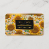 ひまわり人気があるビューティフルコレクション 名刺 (正面)