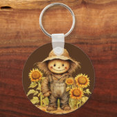 ひまわり付きかかし キーホルダー (正面)