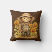 ひまわり付きかかし クッション (正面)