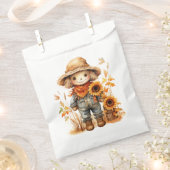 ひまわり付きかかし フェイバーバッグ (クリップ留めされた状態)