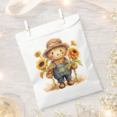 ひまわり付きかかし フェイバーバッグ (クリップ留めされた状態)