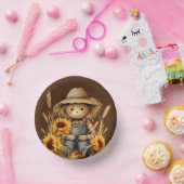 ひまわり付きかかし ペーパーボウル (パーティー)