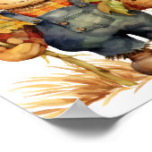 ひまわり付きかかし ポスター (角)