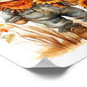 ひまわり付きかかし ポスター (角)