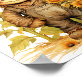 ひまわり付きかかし ポスター (角)