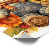 ひまわり付きかかし ポスター (角)