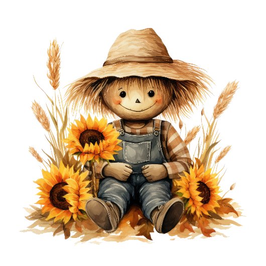 ひまわり付きかかし Tシャツ