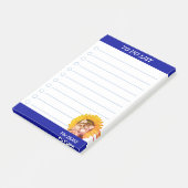 ひまわり付きかわいい子犬リスト ポストイット (アングル)