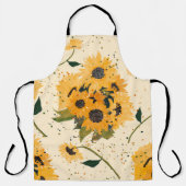 ひまわり付きエプロン エプロン (正面)