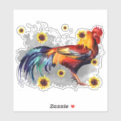 ひまわり付きオルカスタムスターカットビニールシール シール (シート)