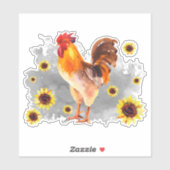 ひまわり付きオルカスタムスターカットビニールシール シール (シート)